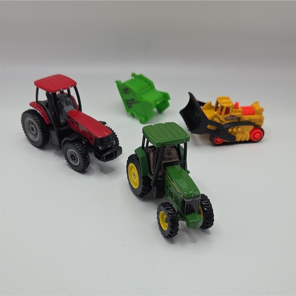 Lot x3 John Deere Tractor Matchbox 1:64 Diecast 7610 Loader ST Harvest 805